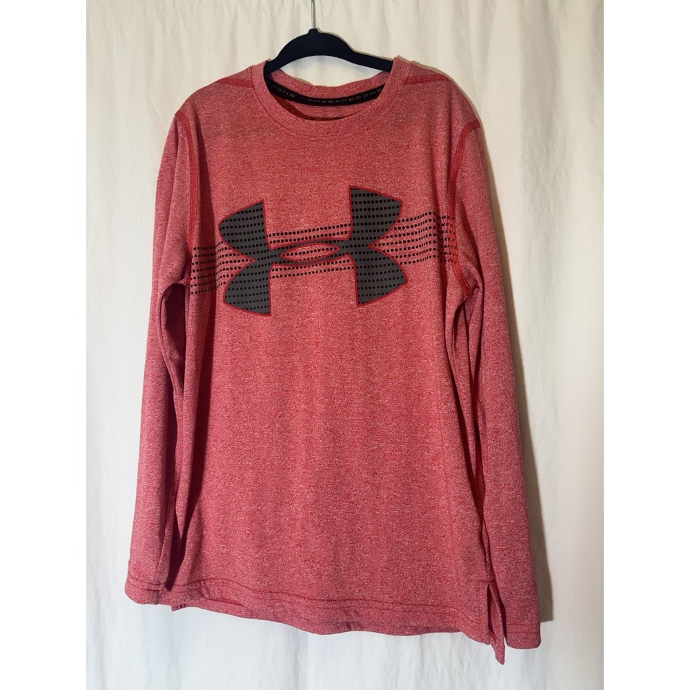 Boys Under Armor Long Sleeve Dri Fit‎ Tee Youth Small W48